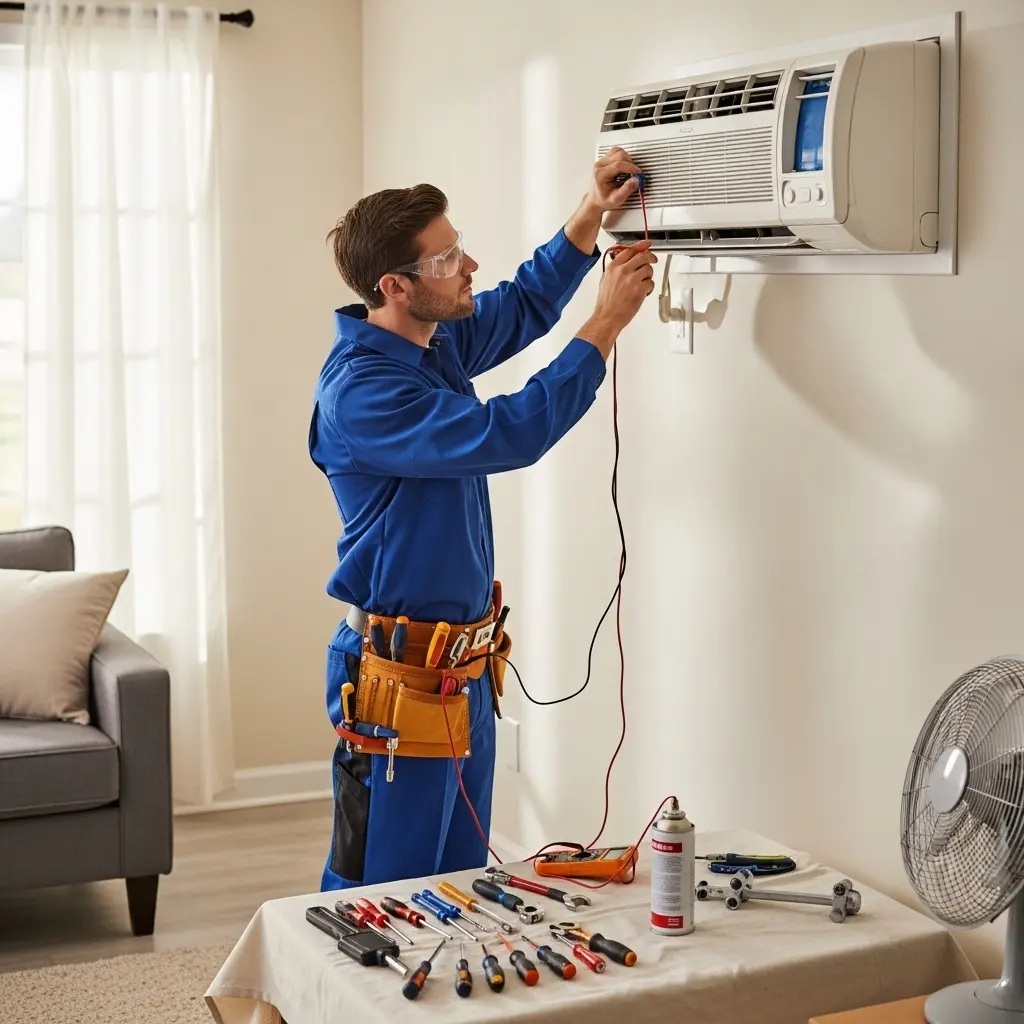 Kırkağaç Protherm Protherm klima gaz dolumu ve bakım – Enerji verimliliği artırıldı. - Teknik servis örneği